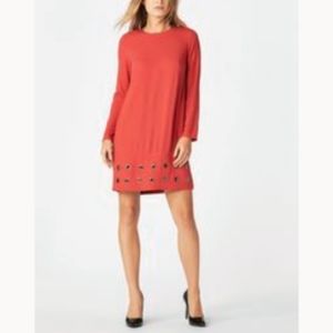 Grommet long sleeve tunic dress gorgeous